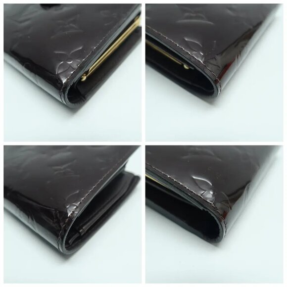 Louis Vuitton Burgundy Monogram Patent Leather Wallet 330-041025 - Picture 5 of 12